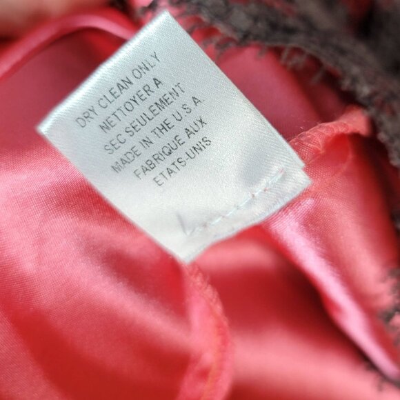 Milly NY Cocktail Dress Pink Brown Size 2 Sleeveless V Neck Zip Knee Length Lace - Picture 7 of 8